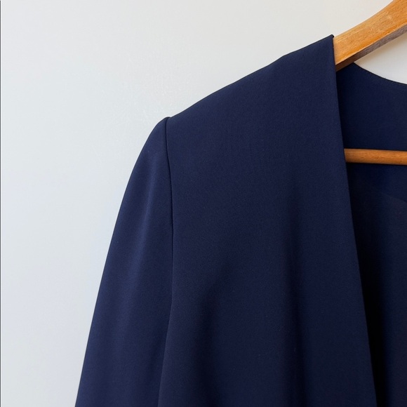 Laundry by Shelli Segal Navy Sleeveless Blouse V-Neck Size 10 NWT - Picture 8 of 12